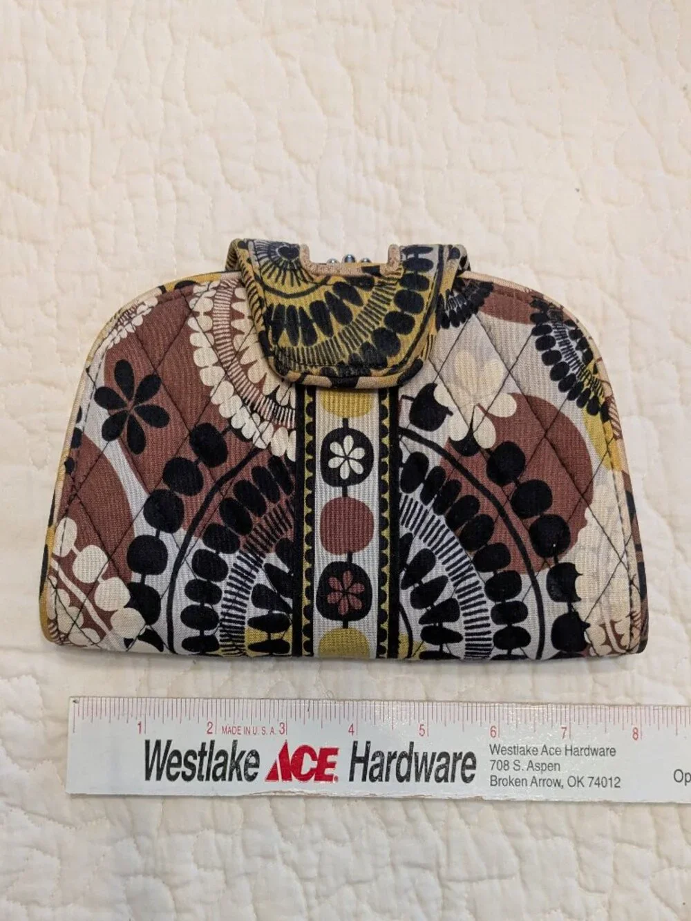 Vera Bradley brown yellow